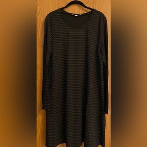 LOFT Striped Dress L